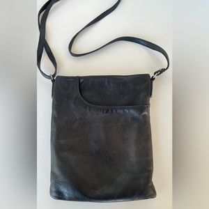 Margot Soft Black Pebbled Leather Crossbody Bag